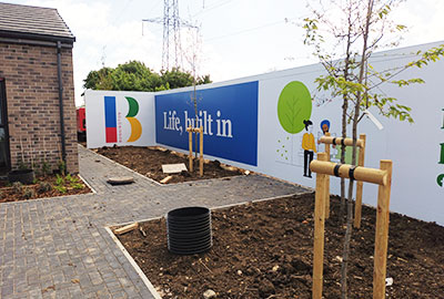 site hoarding printed panel printer bristol