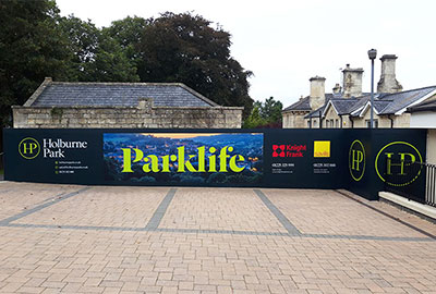 bath sign company printed panels