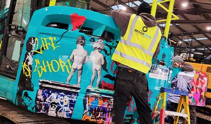 digger wrapping company Bristol