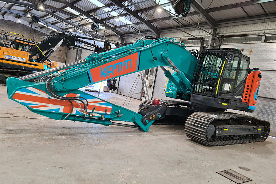 excavator wrapping company bath