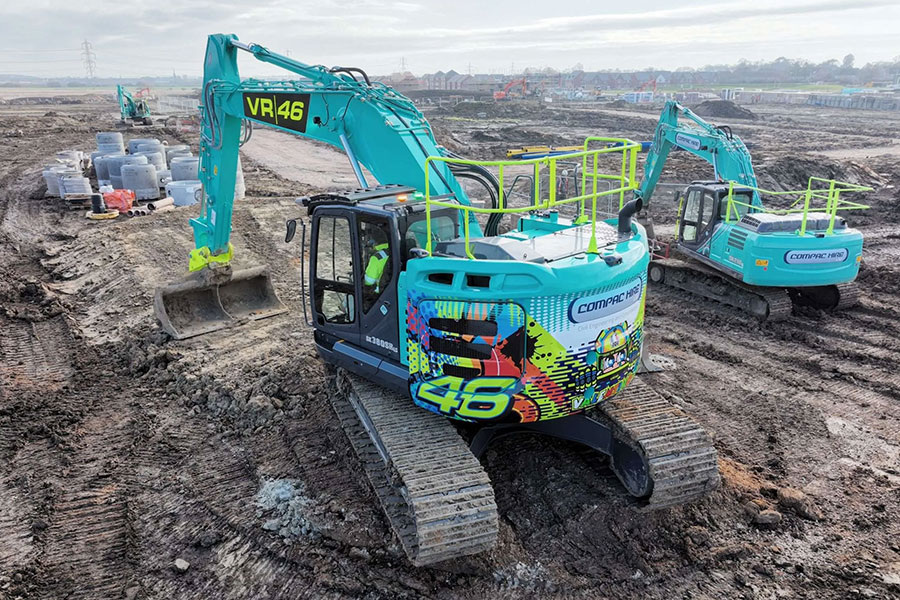excavator wrapping company bath